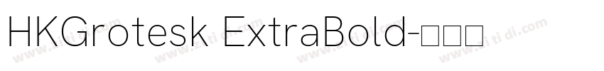 HKGrotesk ExtraBold字体转换